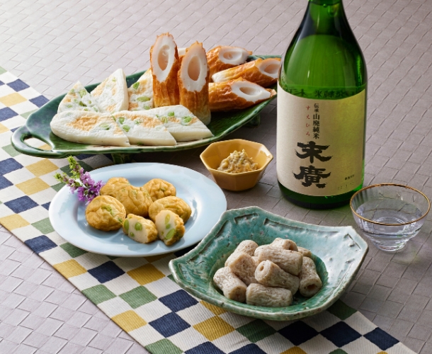 家飲みちくわセット【日本酒A・末廣山廃純米酒】(送料込)
