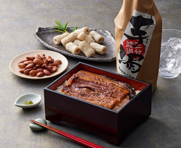 極上豊橋うなぎ＆光武 芋濁三分濾過 芋焼酎＆おつまみセット(送料込)